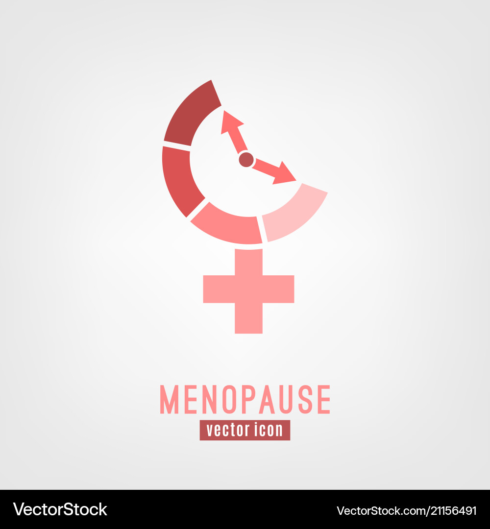Menopause icon Menopause icon vector image