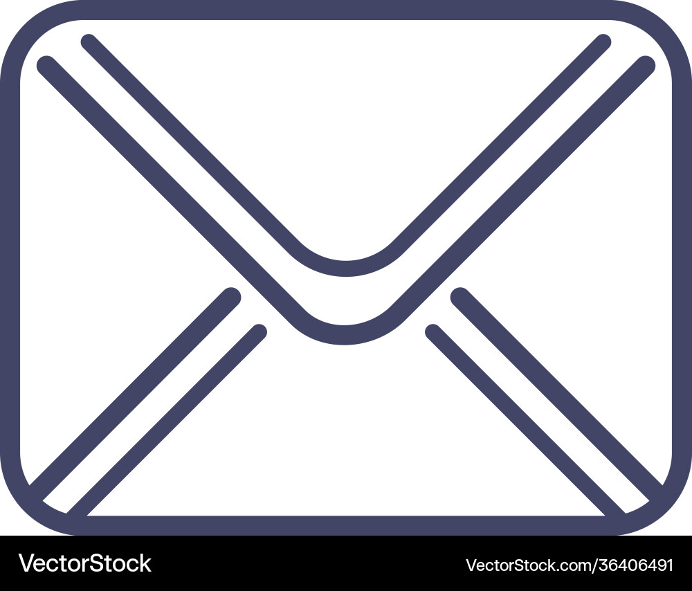 Message flat icon Message flat icon vector image