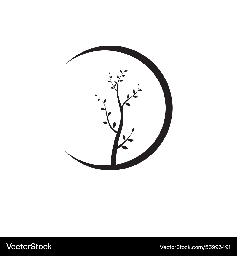 Tree branch design template Vector Image