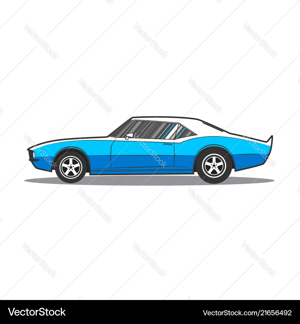 American muscle car vector image