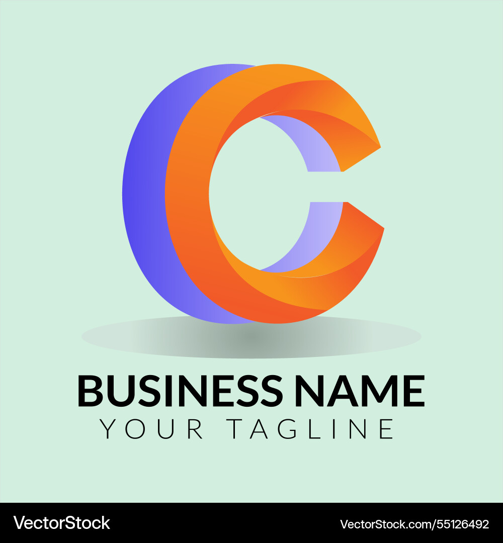 C letter logo Royalty Free Vector Image - VectorStock