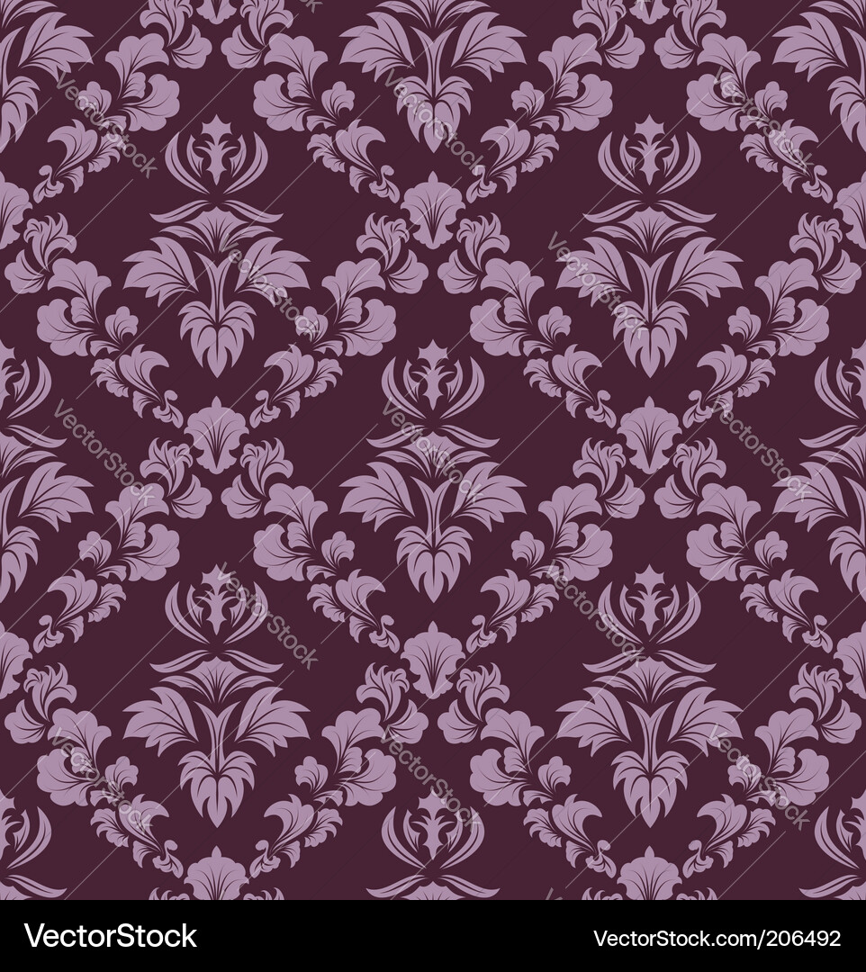 Damask pattern vector image