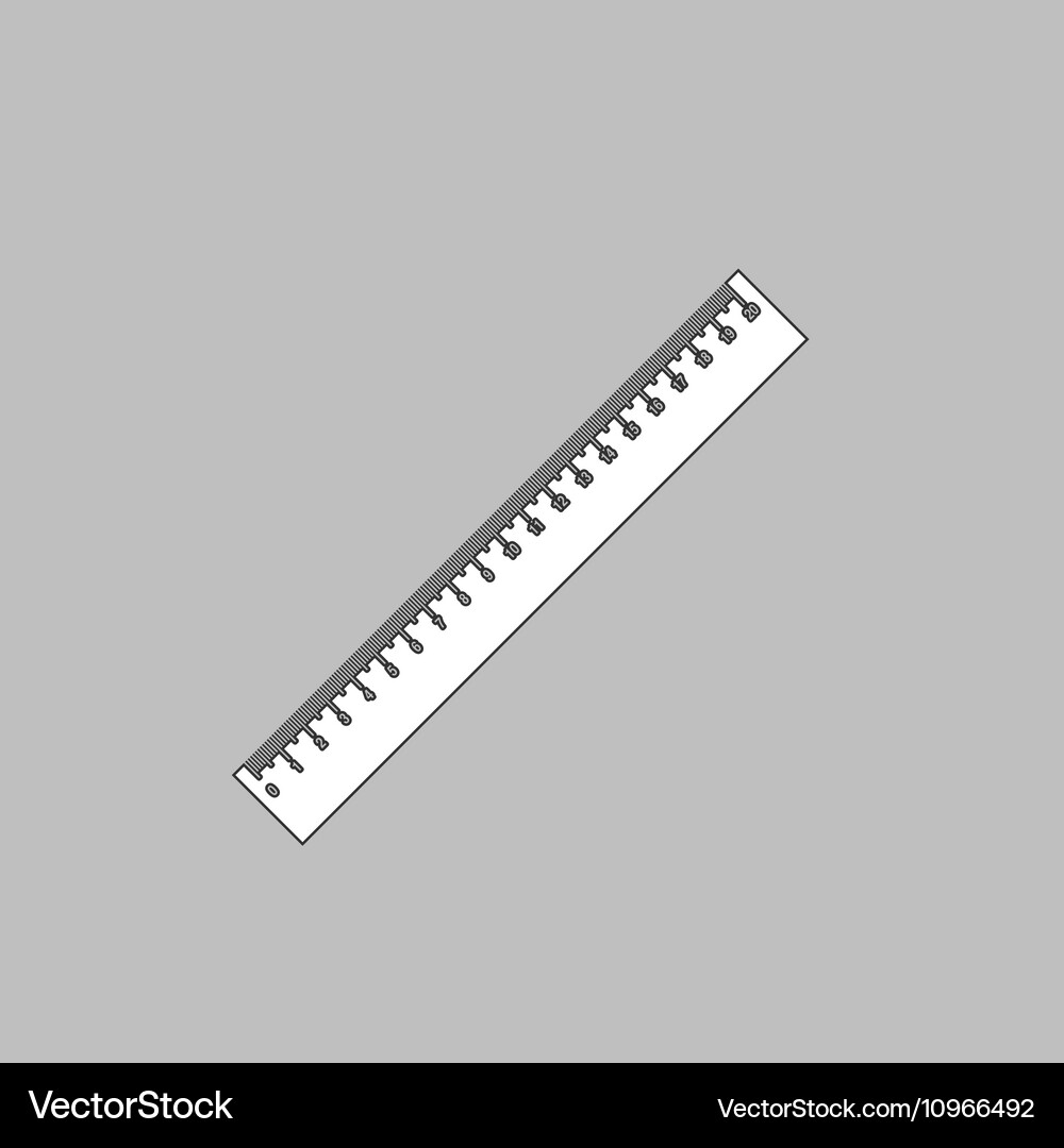 Ruler computer symbol Vector Image