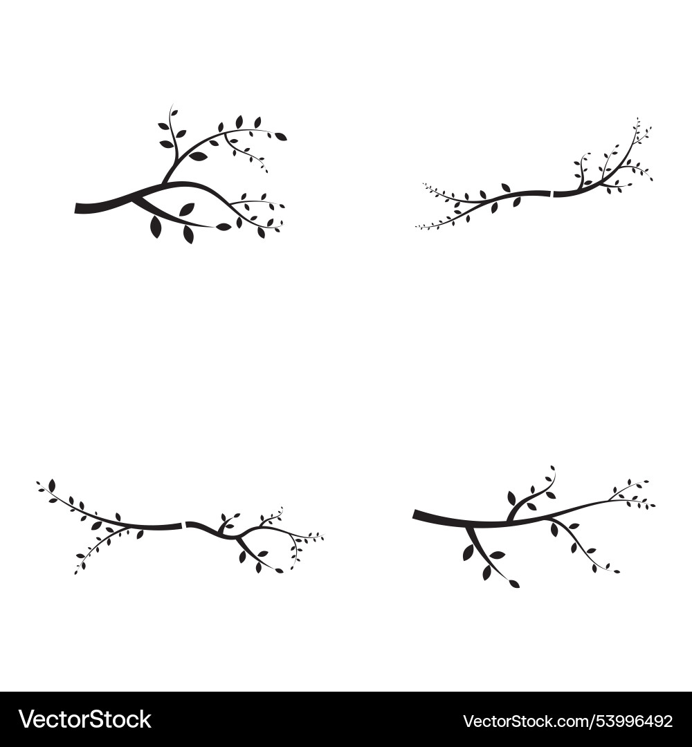Tree branch design template Tree branch design template Vector Image