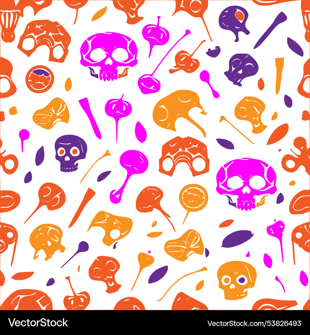 Skeleton abstract pattern seamless Skeleton abstract pattern seamless vector image