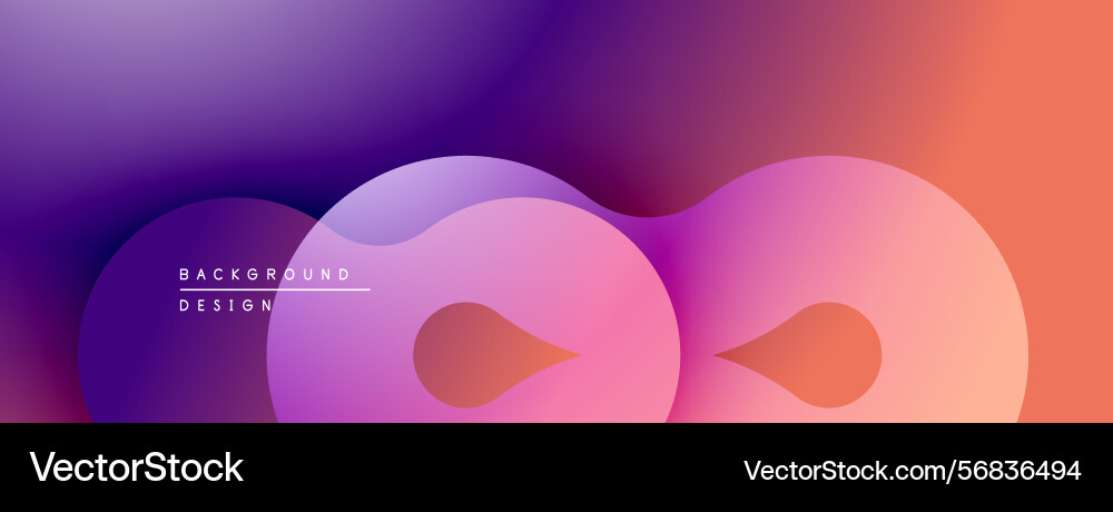 Abstract gradient background smooth shapes Abstract gradient background smooth shapes vector image
