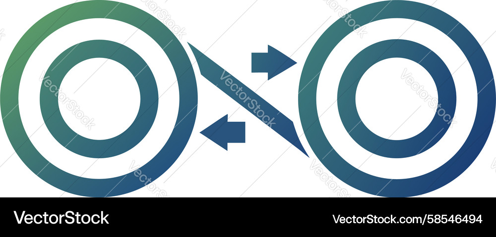 Interconnected Workflow Circles Vector Image