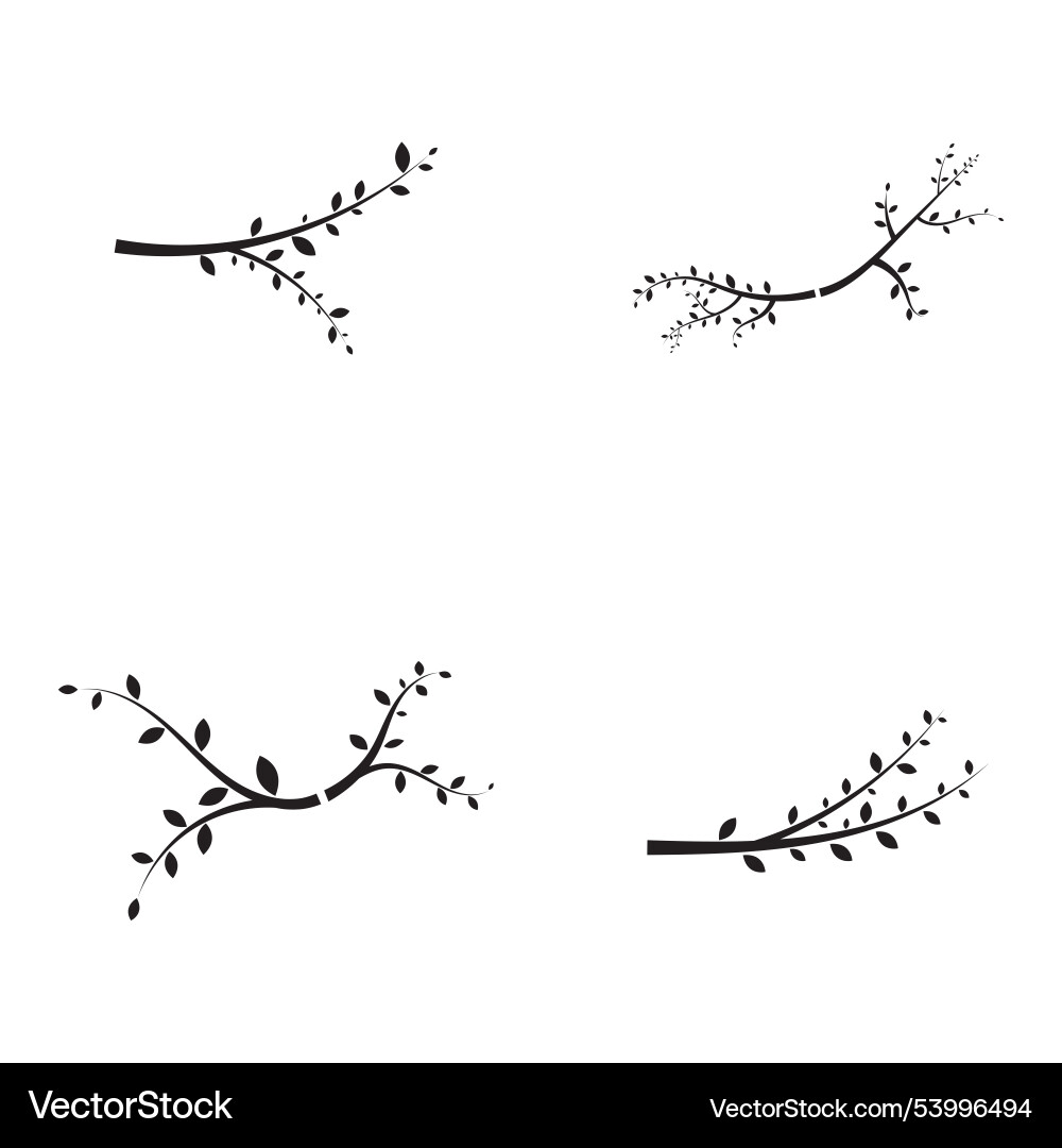 Tree branch design template Tree branch design template Vector Image