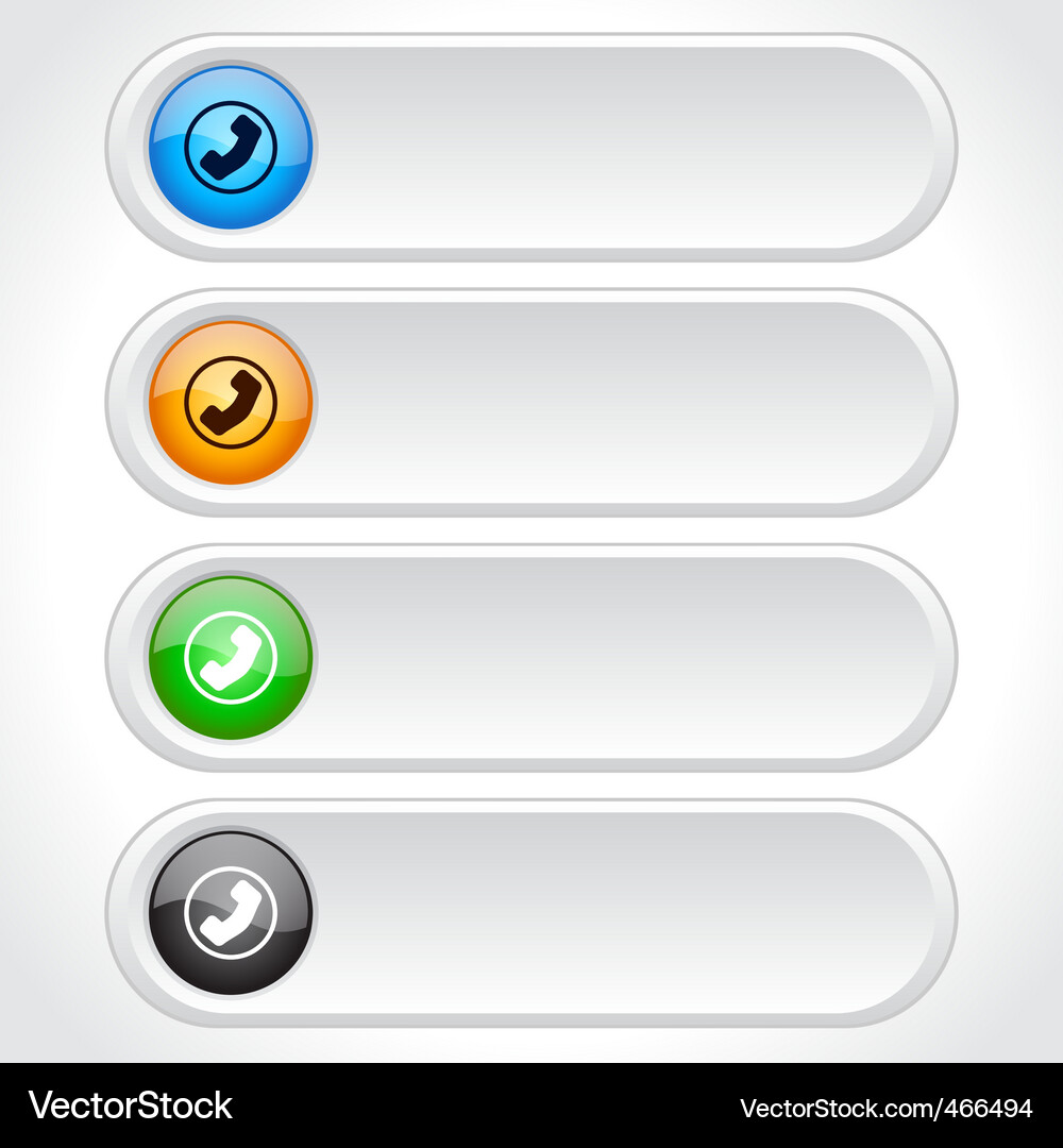 Web page buttons Vector Image