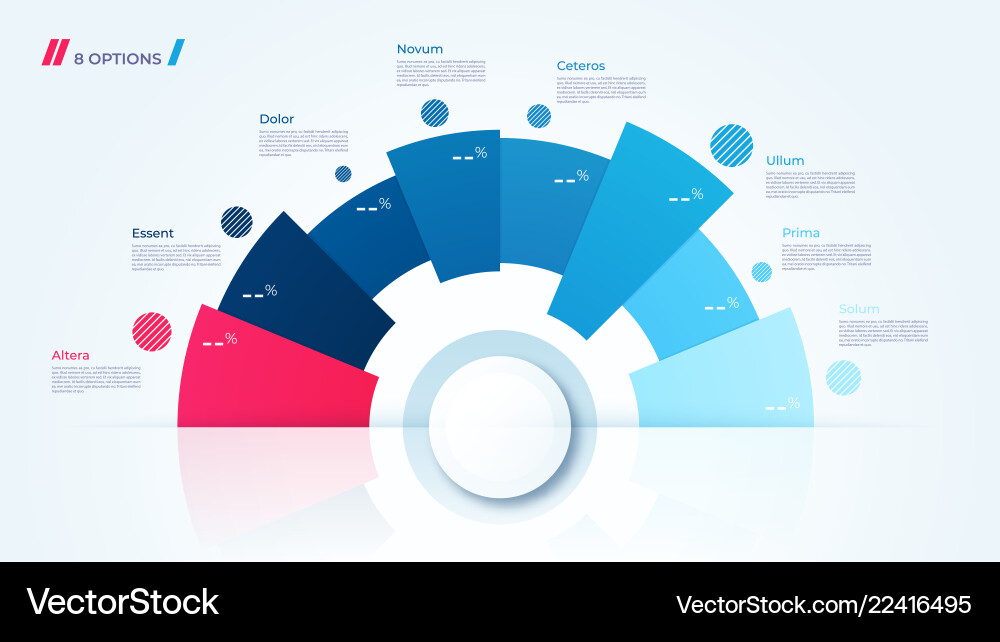 Circle chart design template for creating Circle chart design template for creating vector image