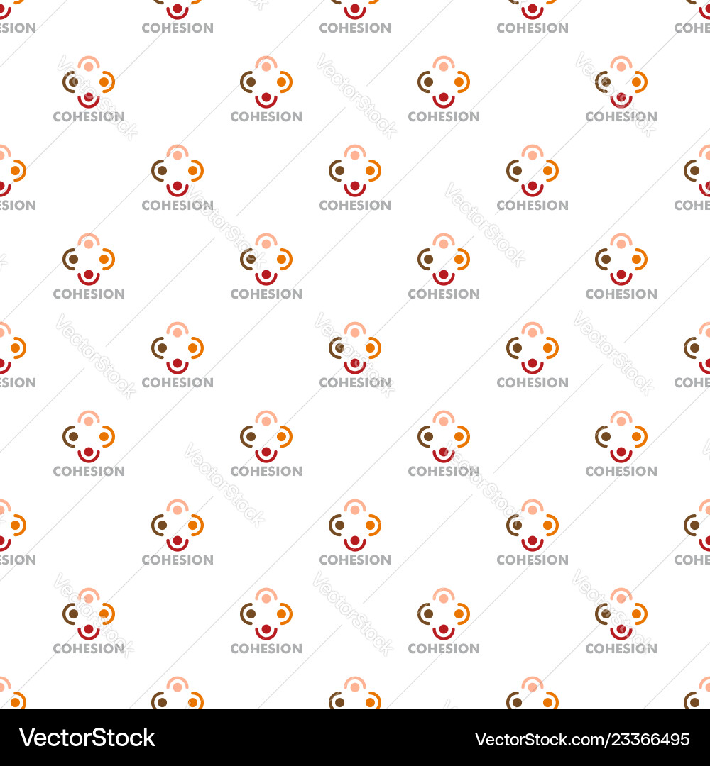 Cohesion pattern seamless vector image