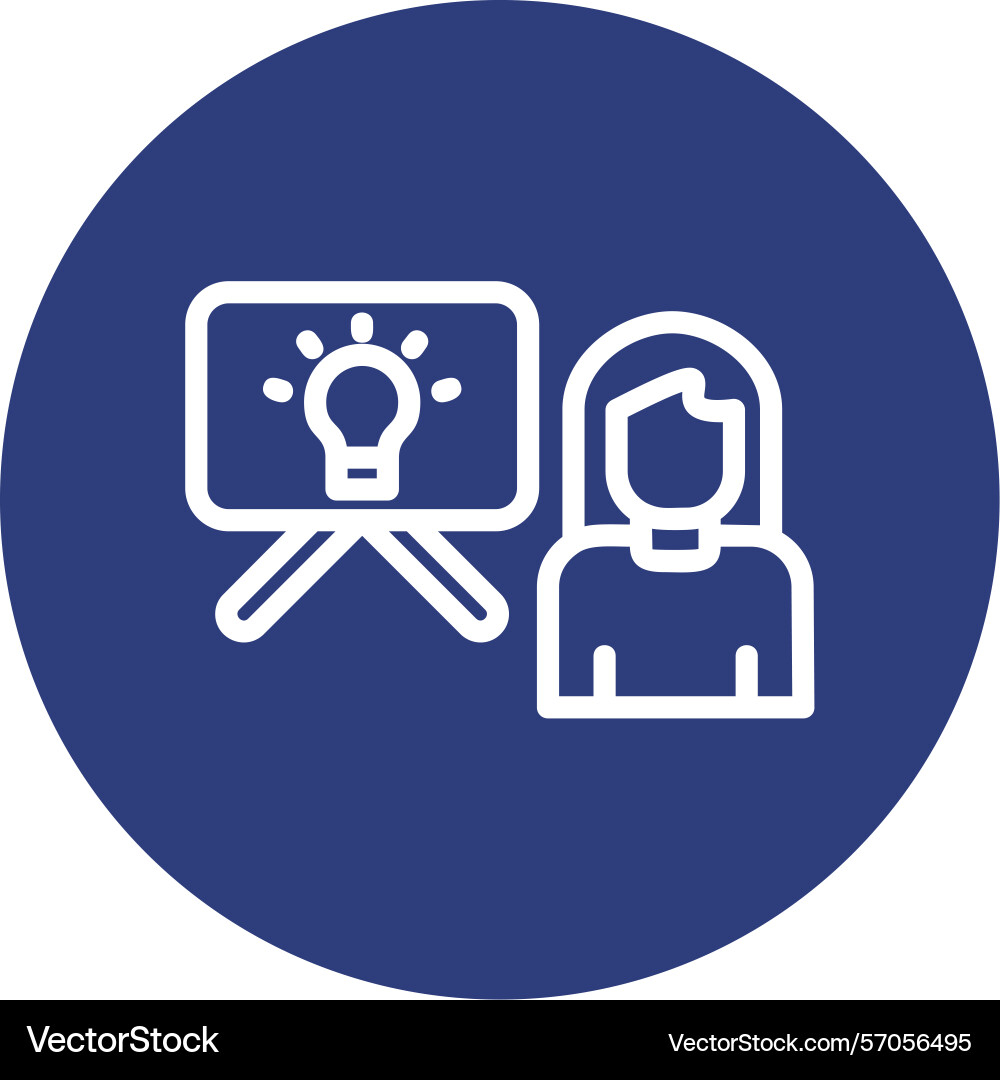 Concept line circle style icon design vector image