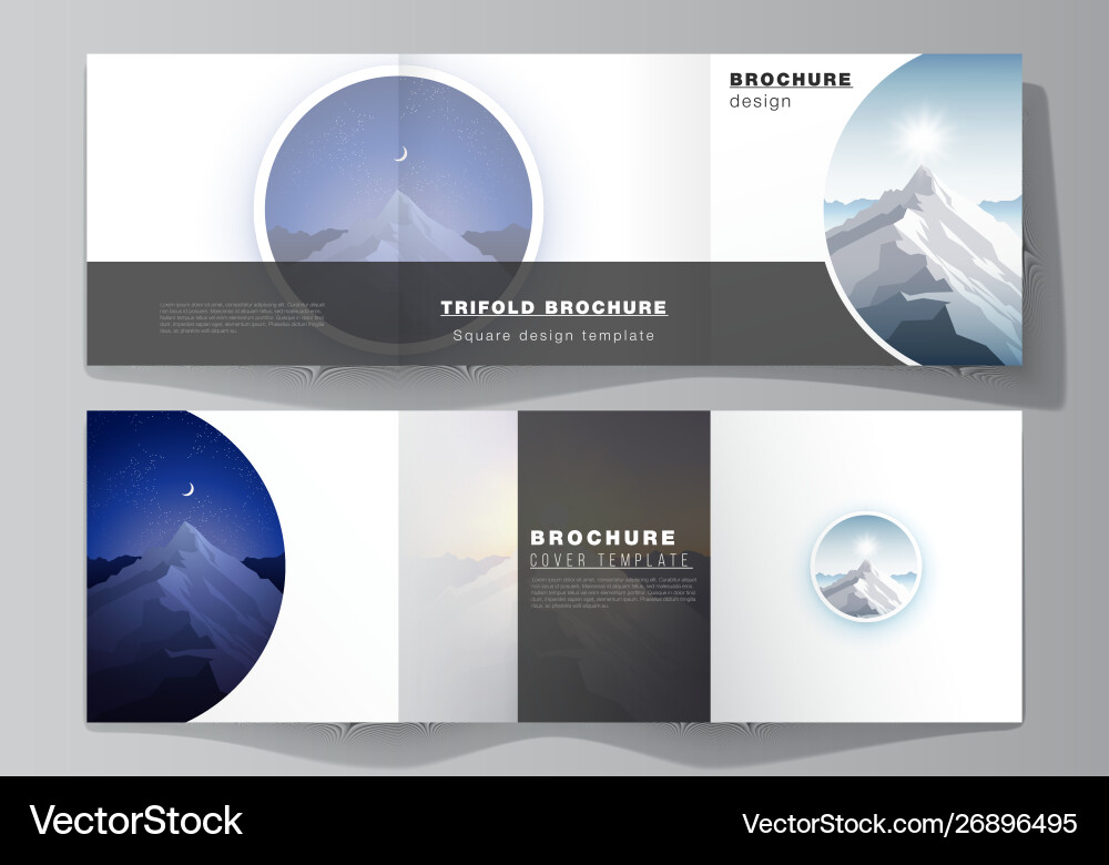 Minimal editable layout square format Vector Image