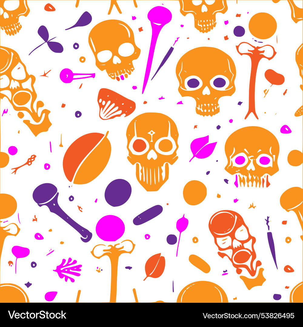 Skeleton abstract pattern seamless Skeleton abstract pattern seamless vector image