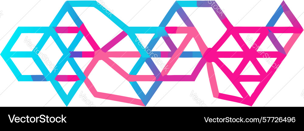Abstract geometric mesh pattern for dynamic vector image