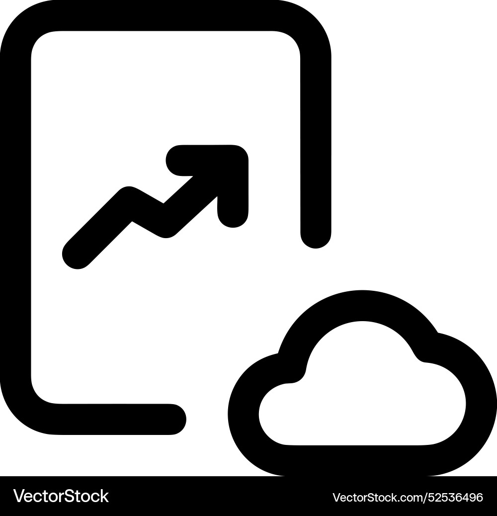 Cloud storage icon symbol image of the hosting Cloud storage icon symbol image of the hosting Vector Image