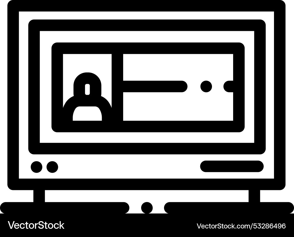 Electronics icon thin linear style design Electronics icon thin linear style design vector image