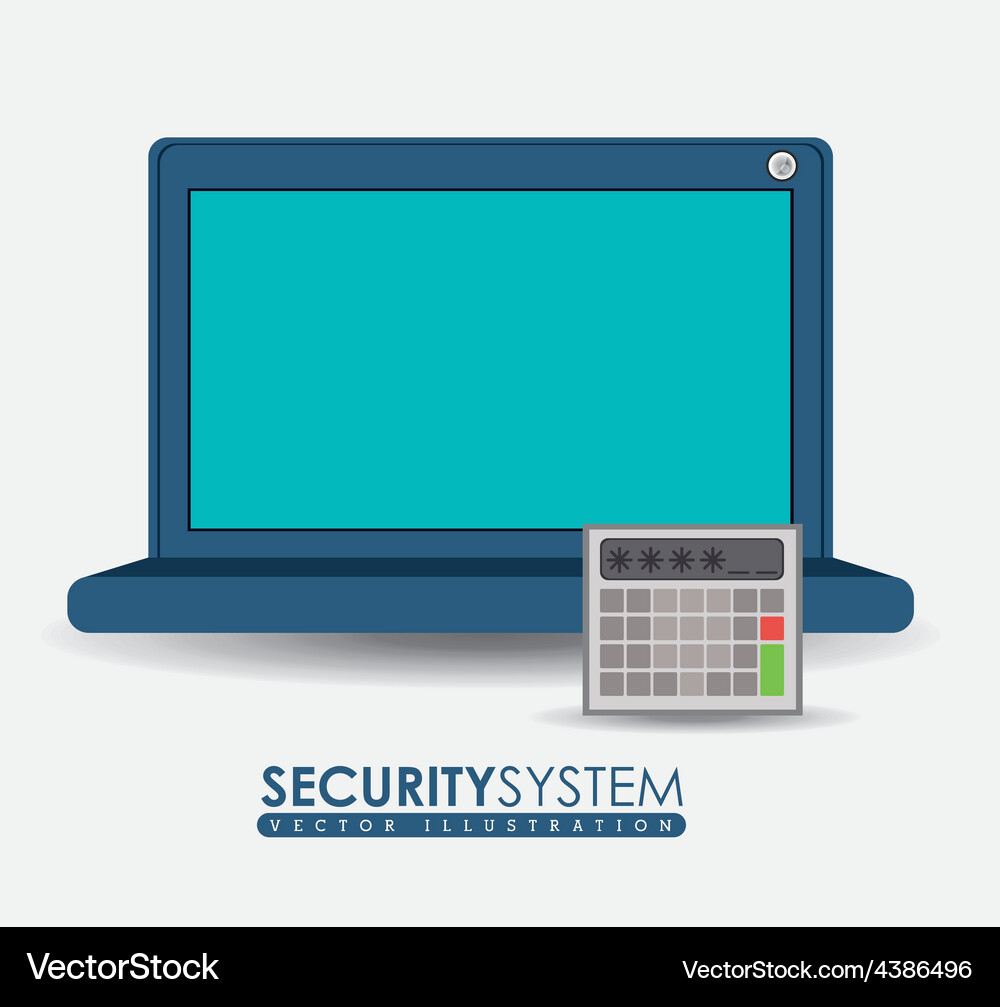 Security system design Vector Image
