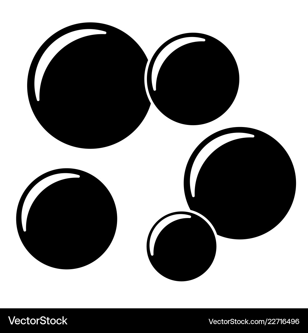 Soap bubbles icon Royalty Free Vector Image - VectorStock