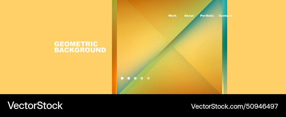 Colorful fluid gradient triangles and squares web Colorful fluid gradient triangles and squares web vector image