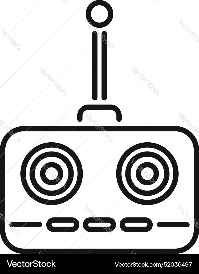 Drone remote controller with antenna Drone remote controller with antenna vector image