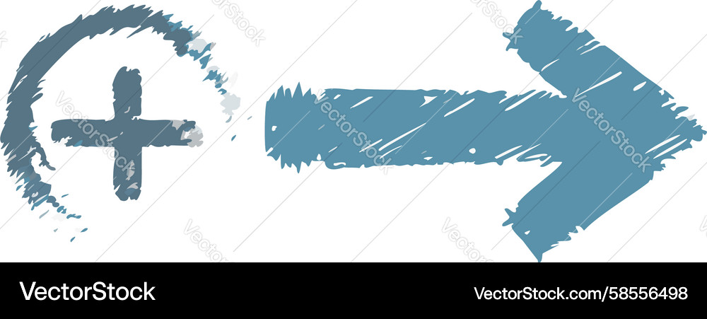 Add Action Pointer Icon Vector Image