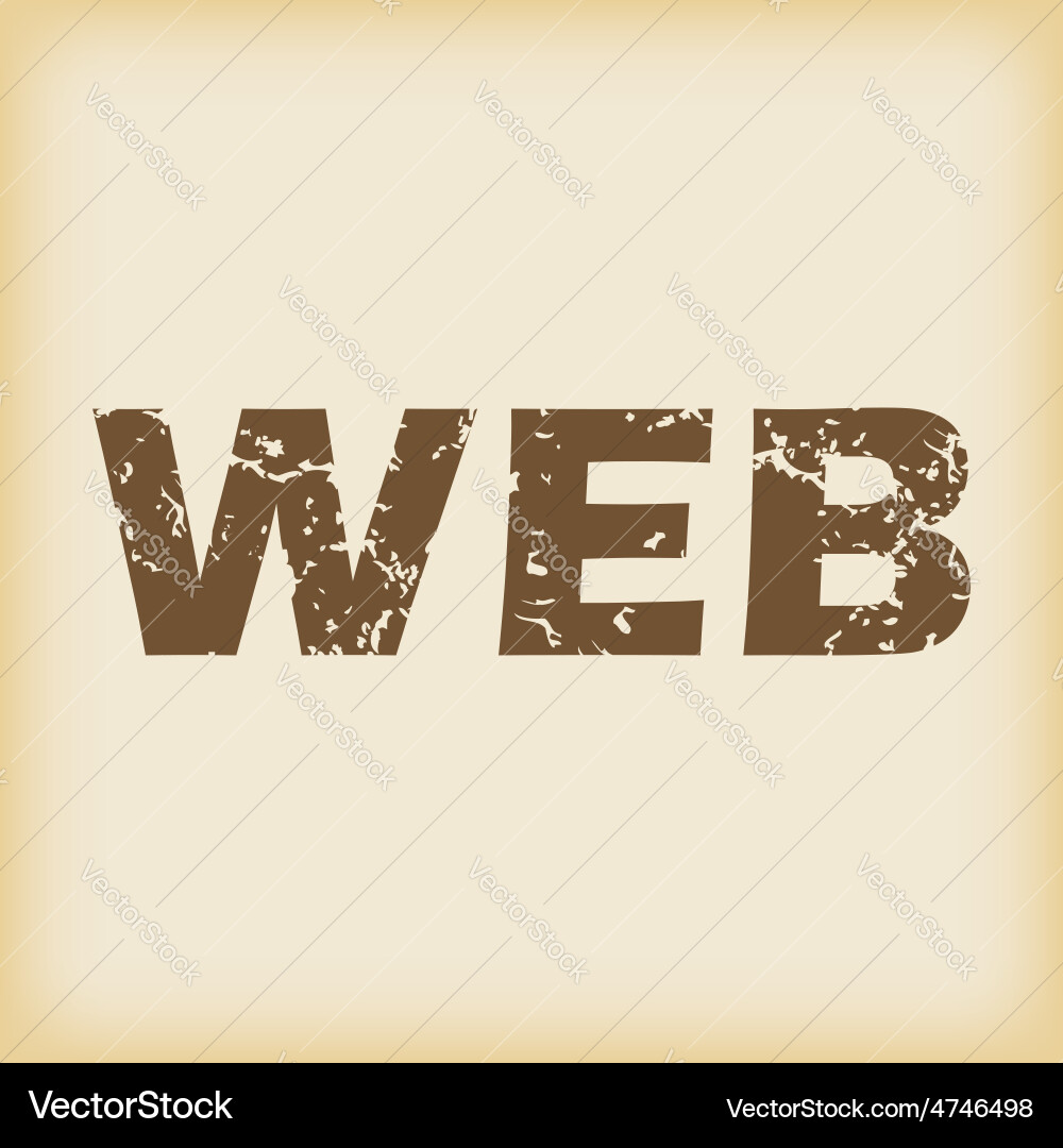 Grungy web icon Vector Image