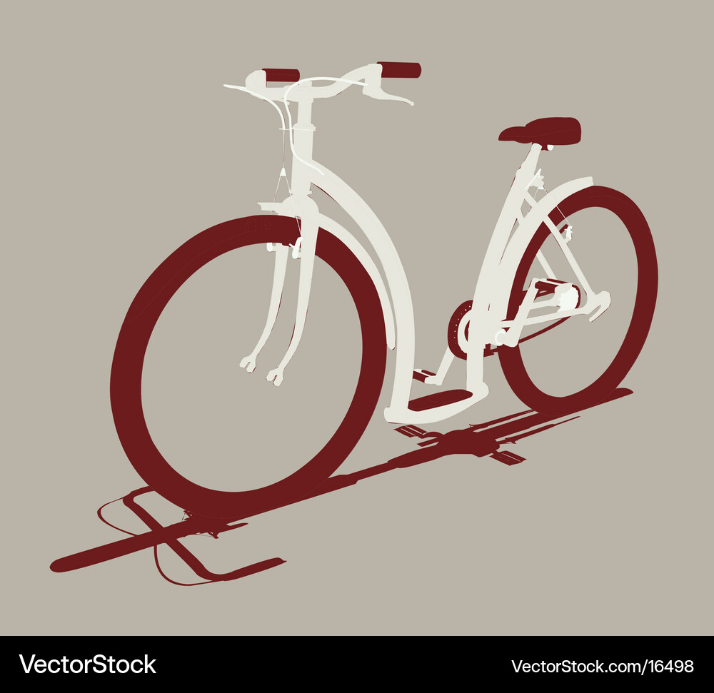 Isolated Bicycle Front View Vector Image