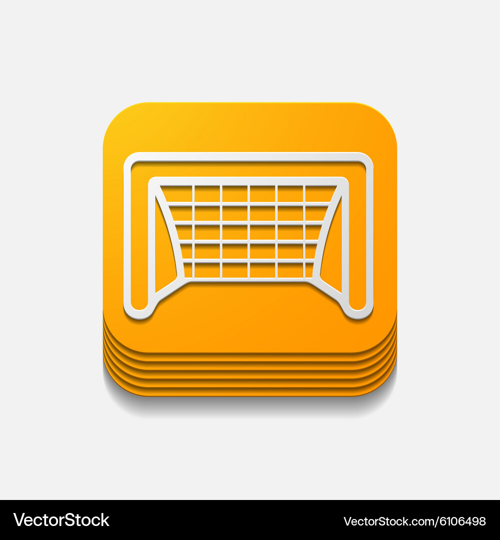 Square button gate Vector Image
