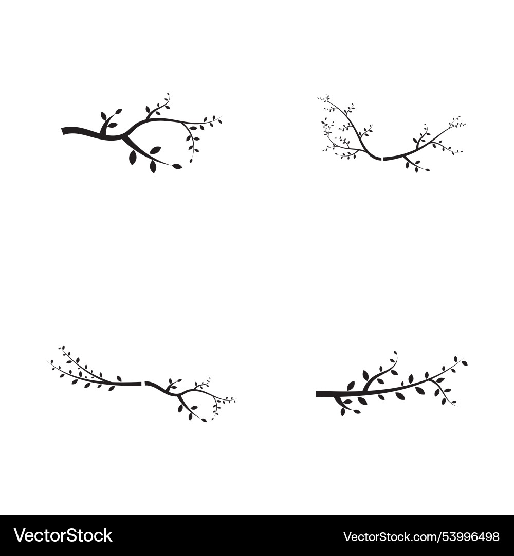 Tree branch design template Vector Image