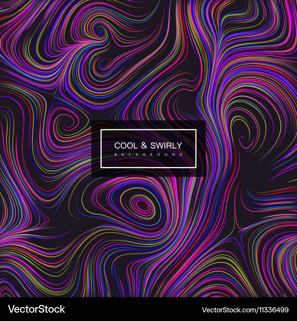 Abstract artistic curl background Vector Image