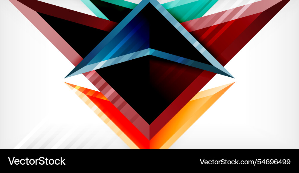 Abstract background color triangles and arrows Abstract background color triangles and arrows vector image