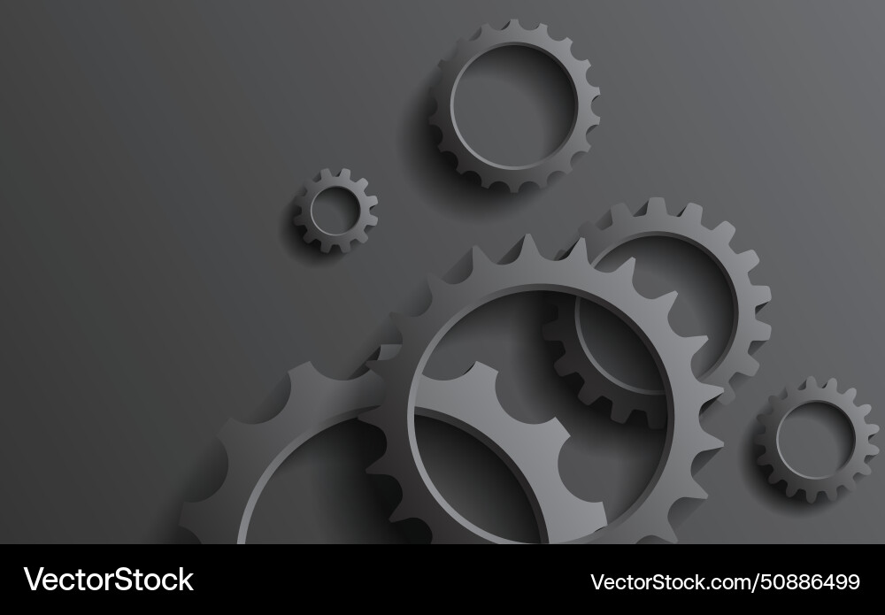 Elements of gears Royalty Free Vector Image - VectorStock