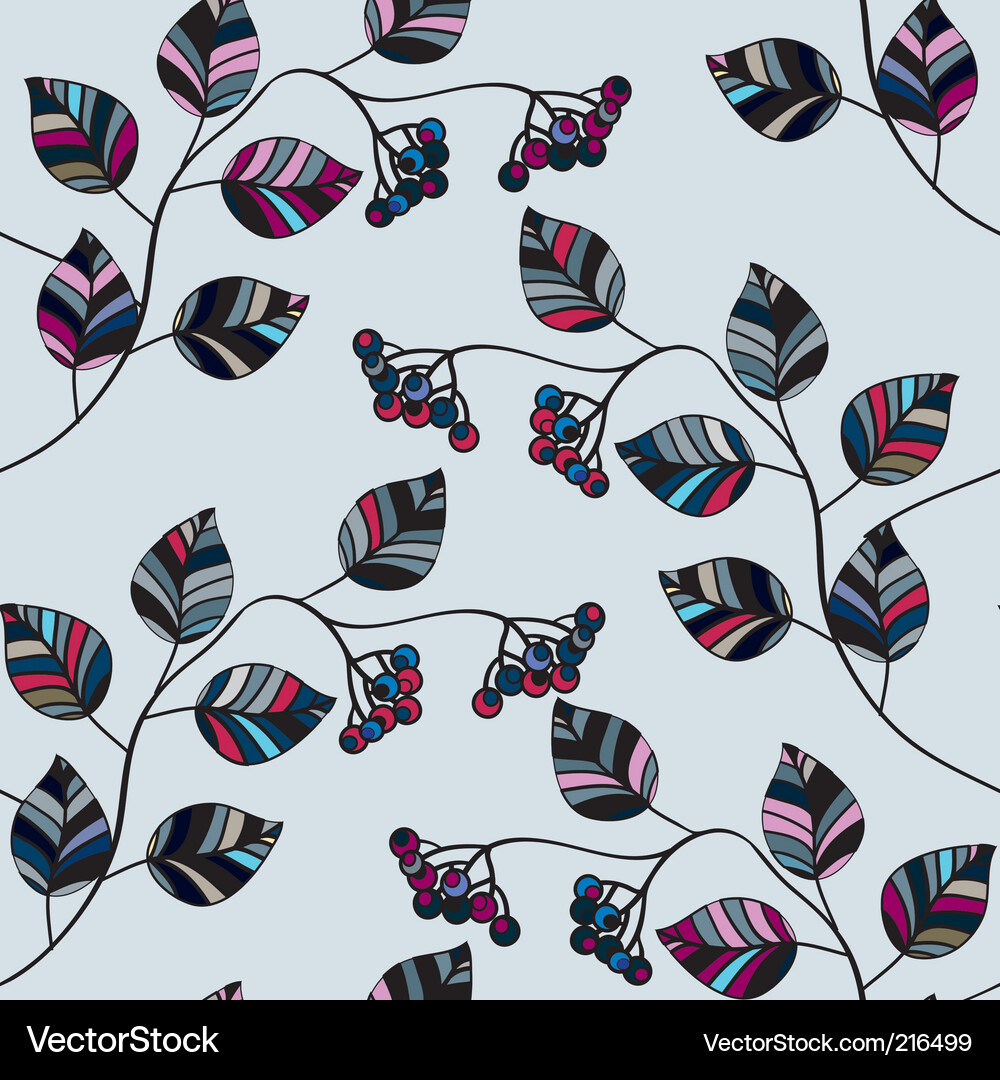 Floral wallpaper pattern Vector Image