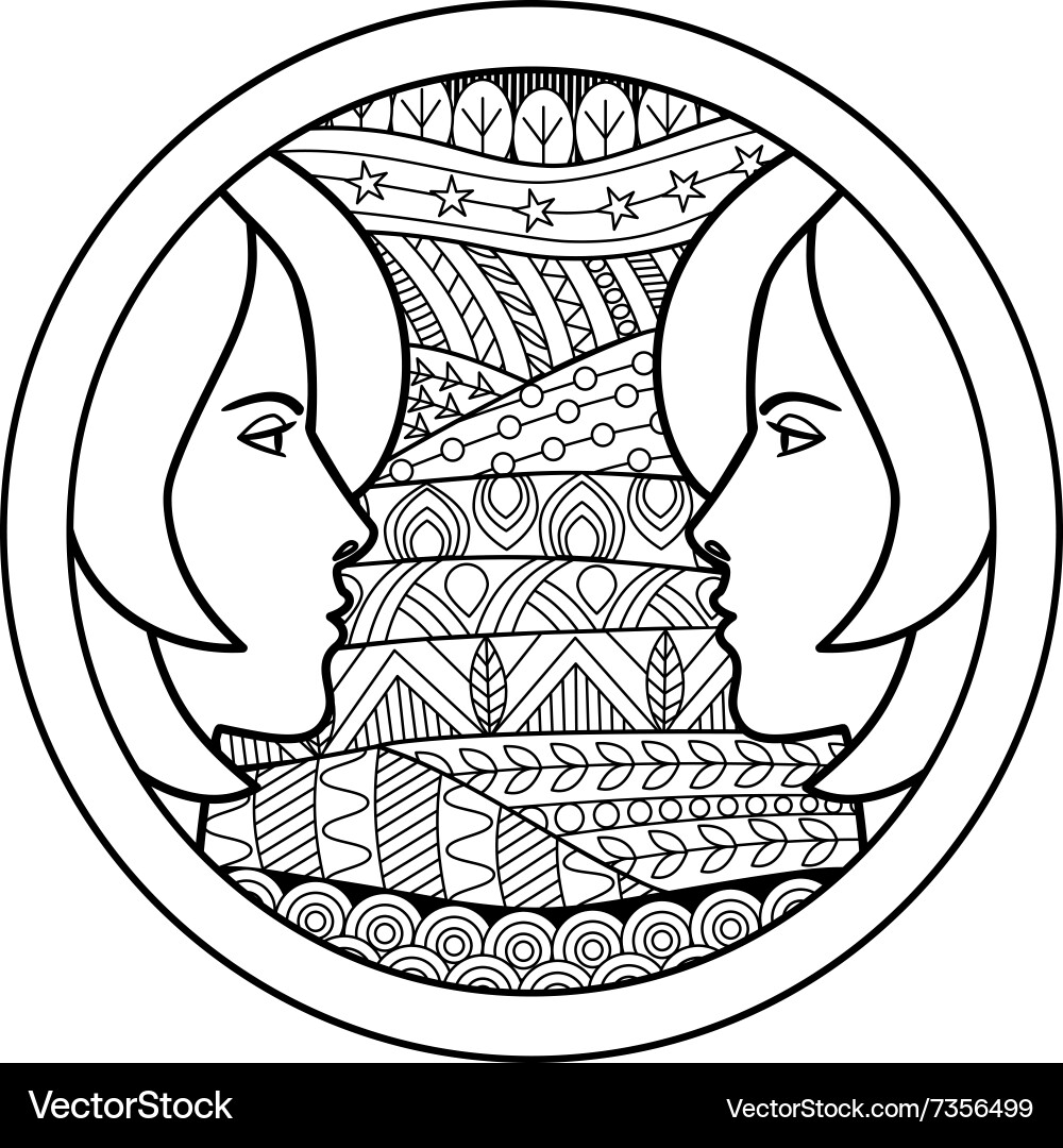 Gemini Zodiac Symbol vector image