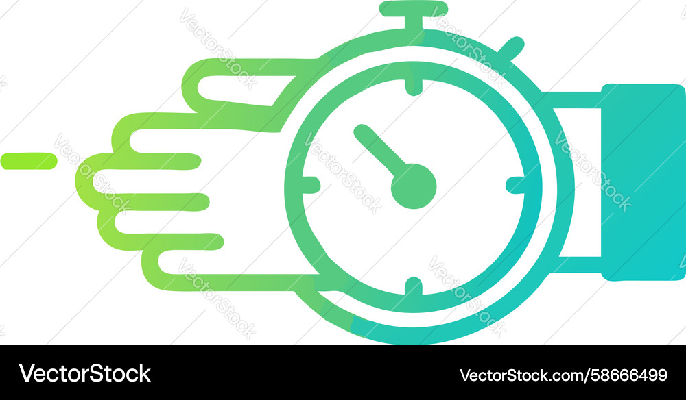 Speed Stopwatch with Dynamic Lines Vector Image