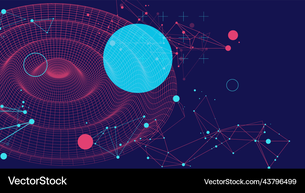 Template for science and technology presentation Template for science and technology presentation vector image