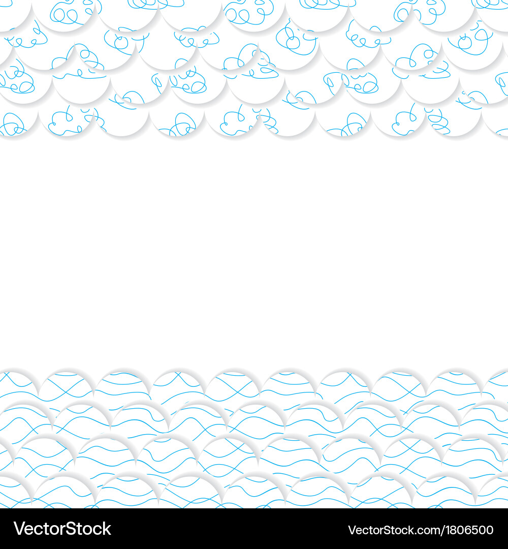 Abstract background circles wave clouds Vector Image