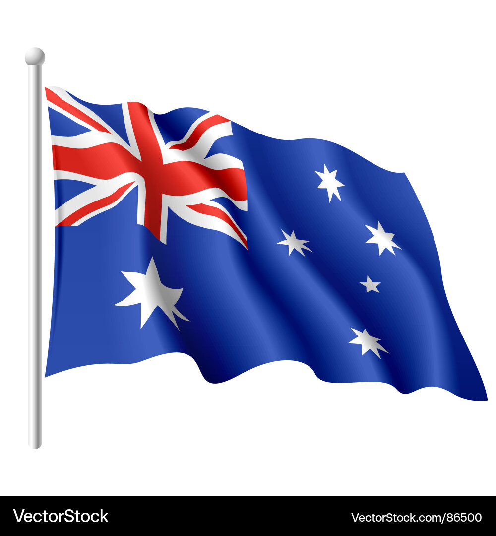 Australische Flagge Waving Vector Images (über 940)