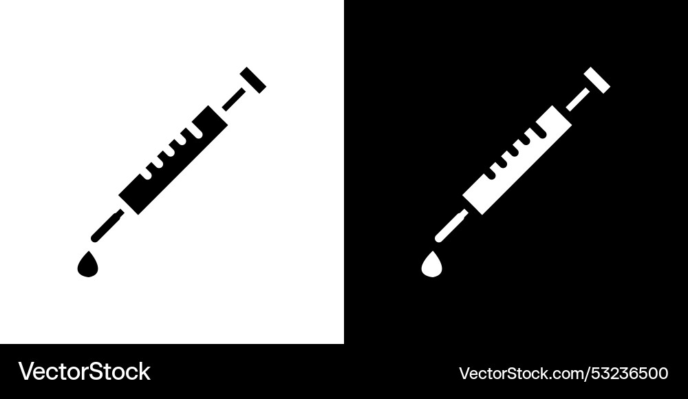 Insulin suringe icon design simple symbol Vector Image