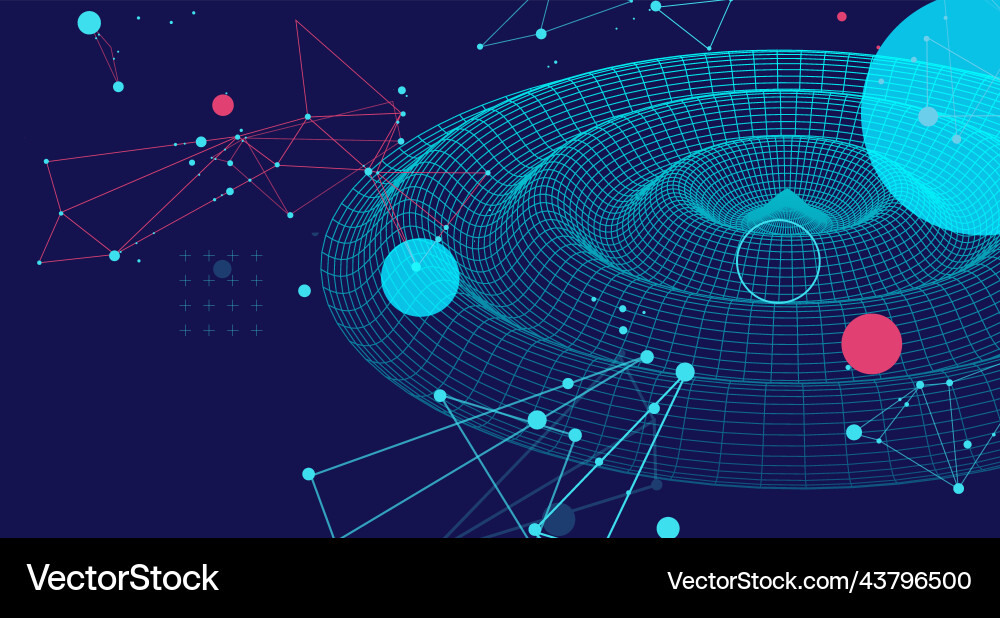 Template for science and technology presentation Template for science and technology presentation vector image