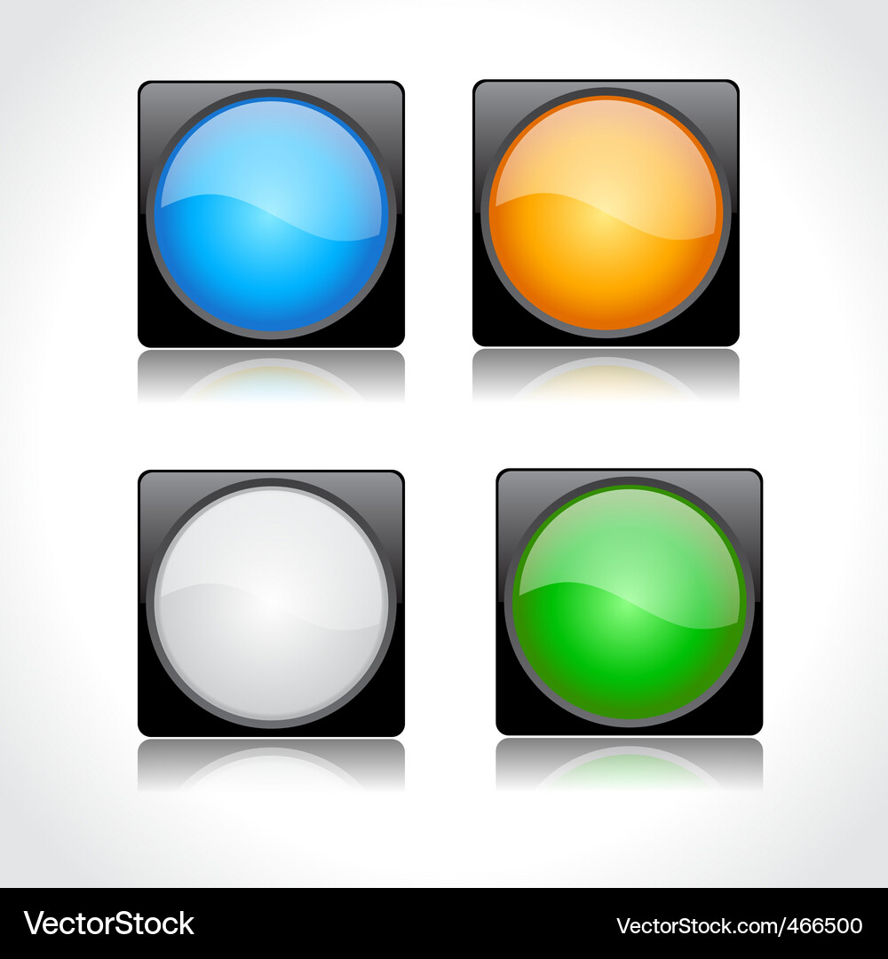 Web page buttons Vector Image