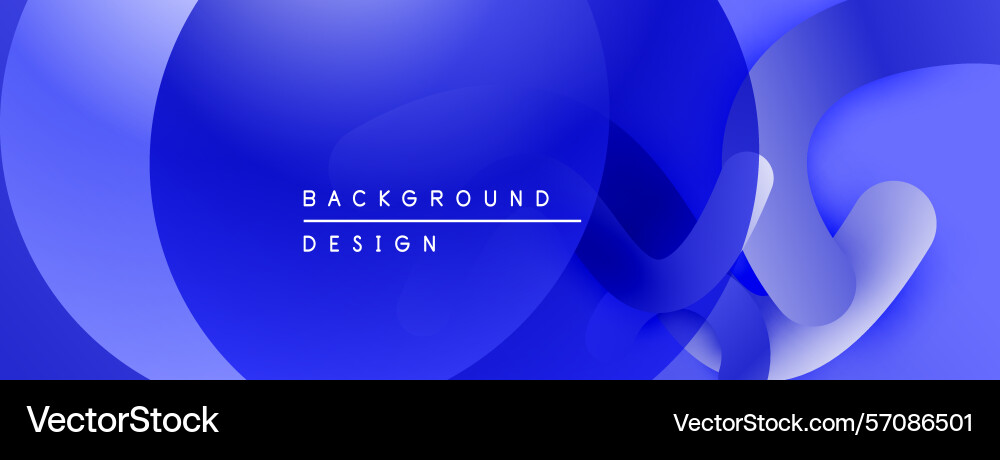 Abstract blue shapes overlap creating fluid Abstract blue shapes overlap creating fluid Vector Image