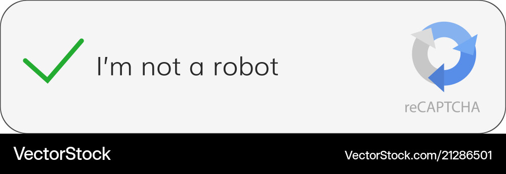 Captcha i am not a robot Captcha i am not a robot vector image