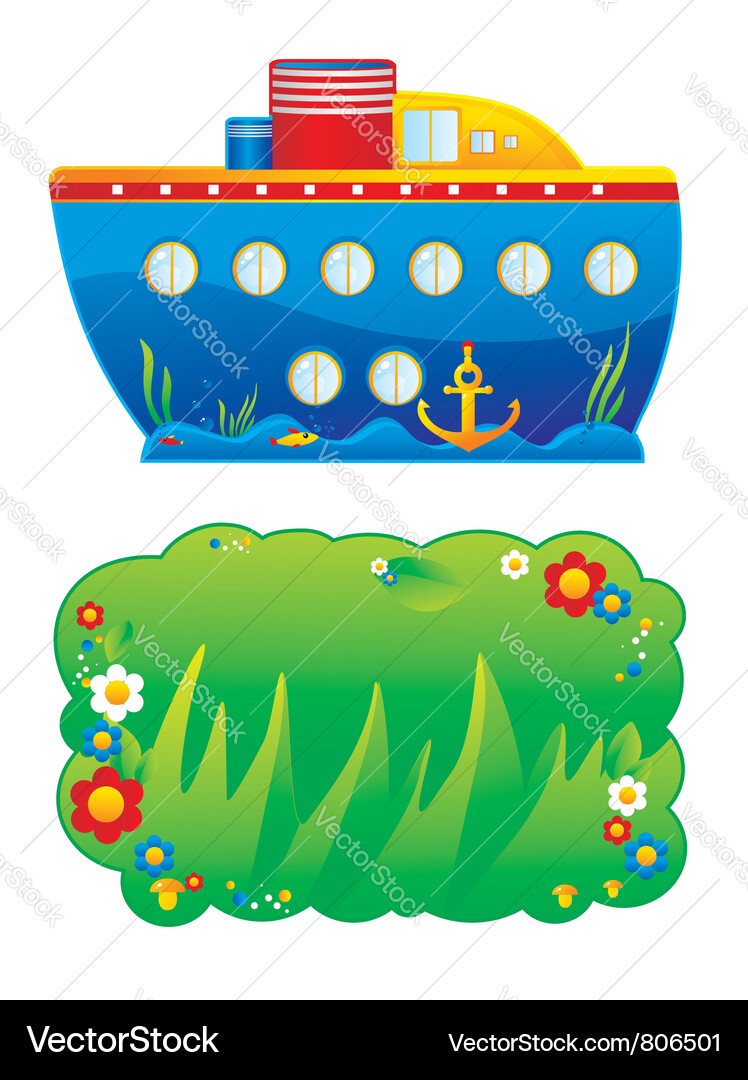 Children steamer Vector Image