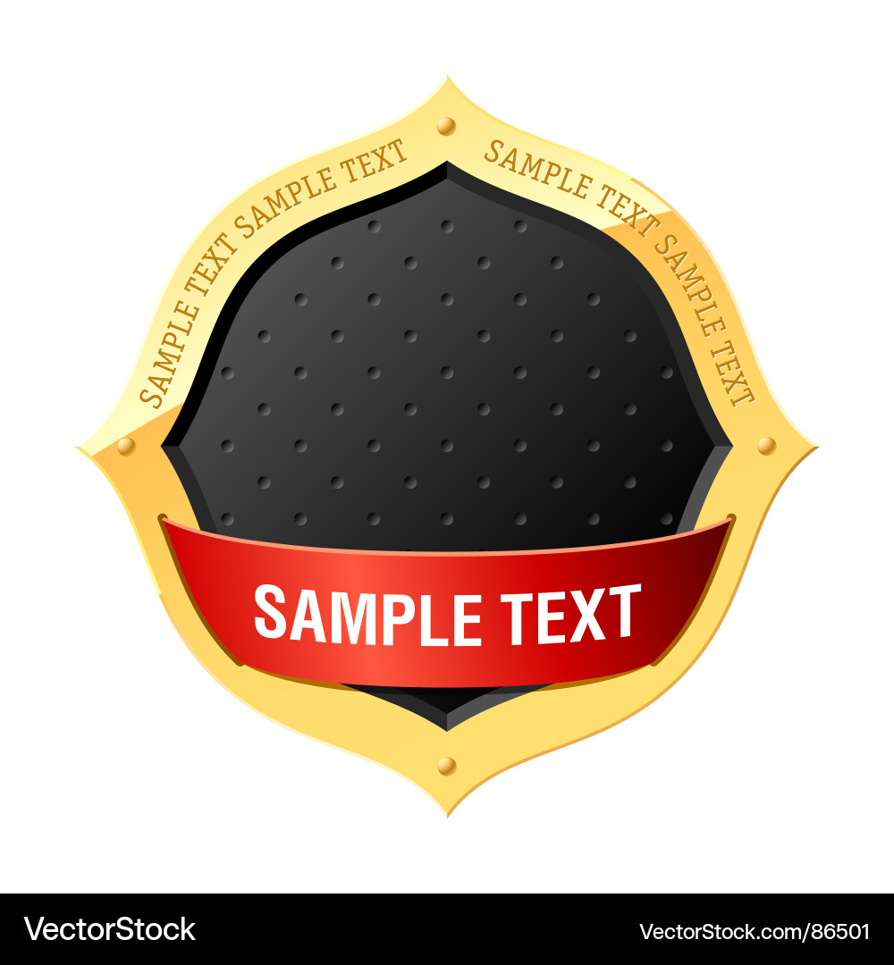 Decorative Badge Elements vector image