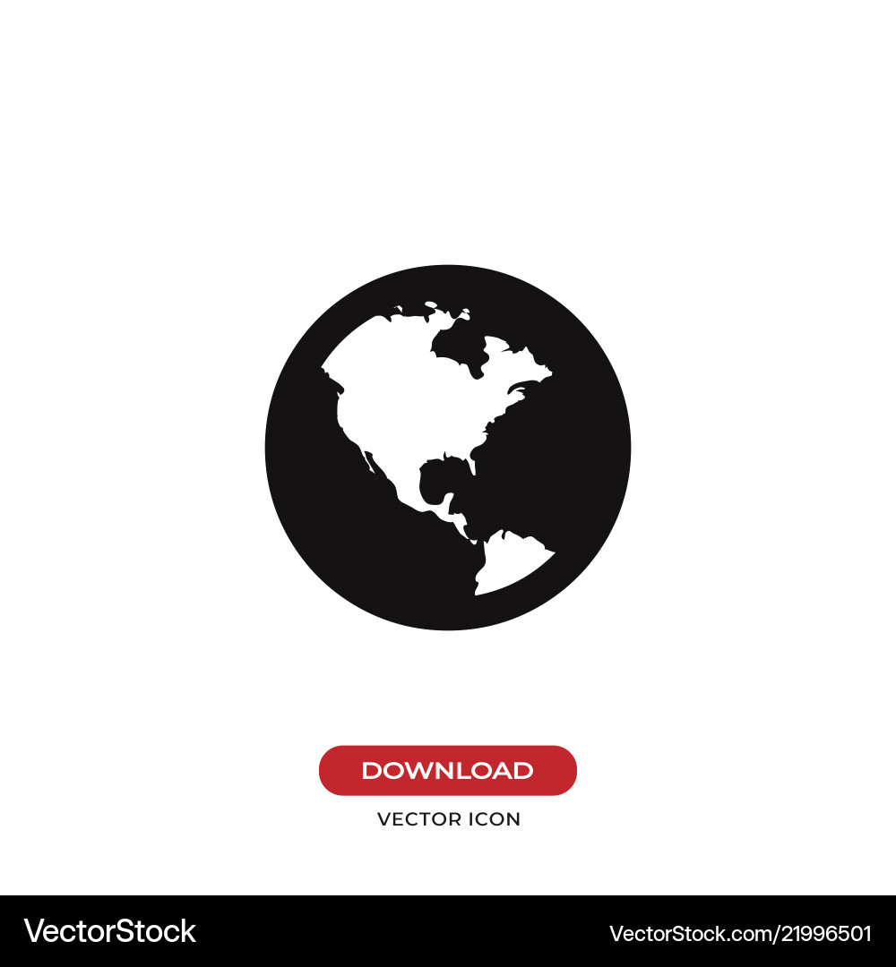 Earth globe icon Earth globe icon vector image