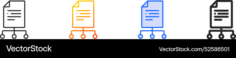 File iconthin linear gradient blue stroke File iconthin linear gradient blue stroke vector image