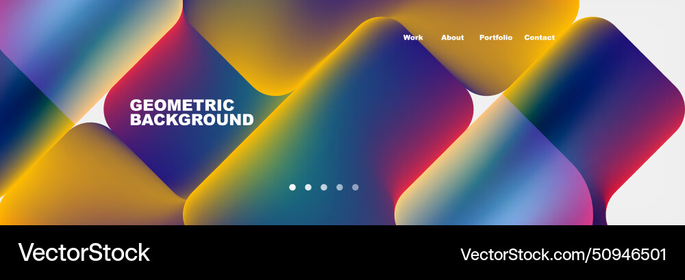 Square internet web page design template Square internet web page design template Vector Image