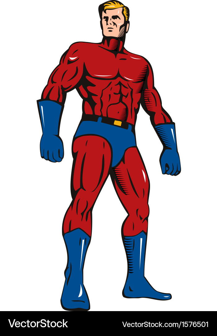 Super hero retro Royalty Free Vector Image - VectorStock